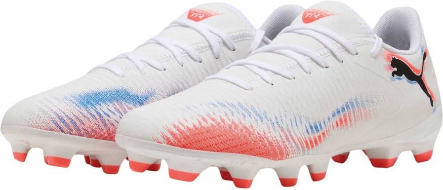 PUMA FUTURE 8 PLAY FG AG Unisex Sportschoenen White- Black-Glowing Red - Foto 2