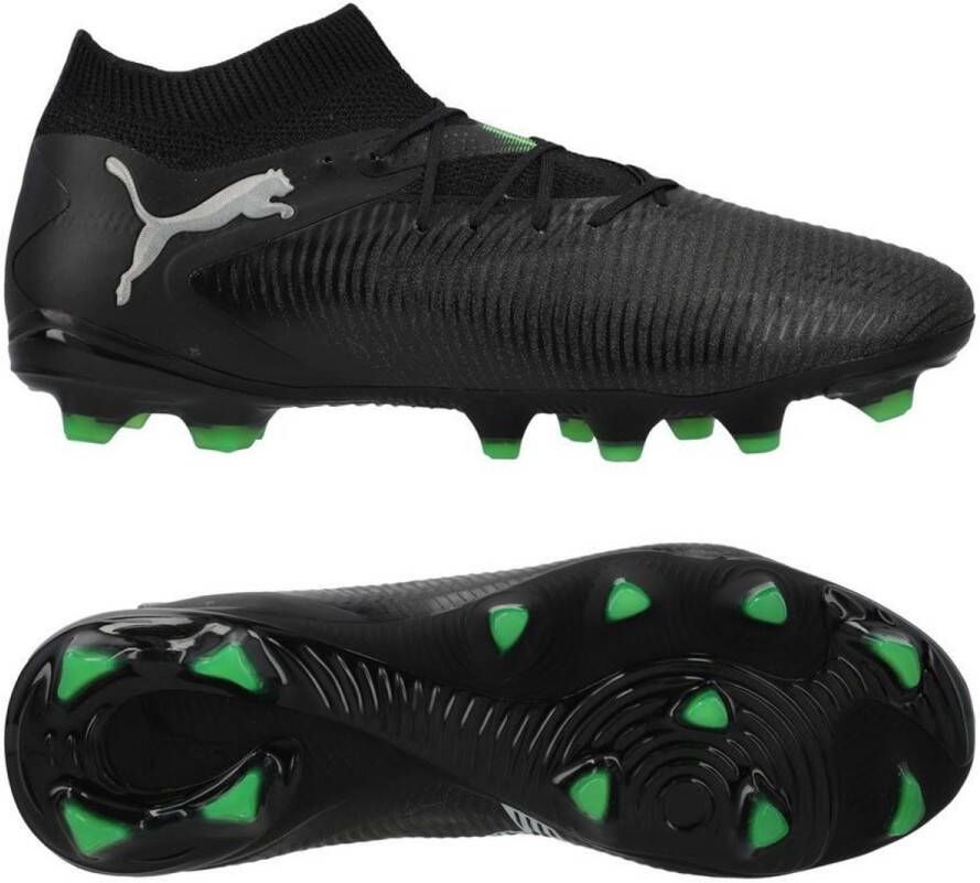 PUMA Future 8 Pro FG AG Voetbalschoenen Black Cool Light Gray Green