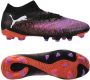 PUMA Future 8 Pro FG AG Voetbalschoenen Black White Glowing Red - Thumbnail 1
