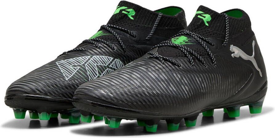 PUMA Future 8 Ultimate Kunstgras Voetbalschoenen (AG) Zwart Grijs Groen