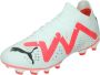 PUMA Future Match Gras Kunstgras Voetbalschoenen (MG) Wit Rood Zwart - Thumbnail 6