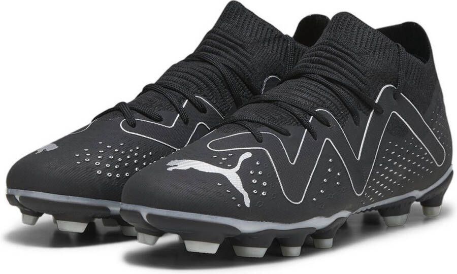 Puma Future Match voetbalschoenen zwart zilver Imitatieleer 35 - Foto 3