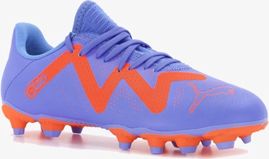 PUMA Future Play Gras Kunstgras Voetbalschoenen (MG) Kids Blauw Oranje Wit - Foto 7