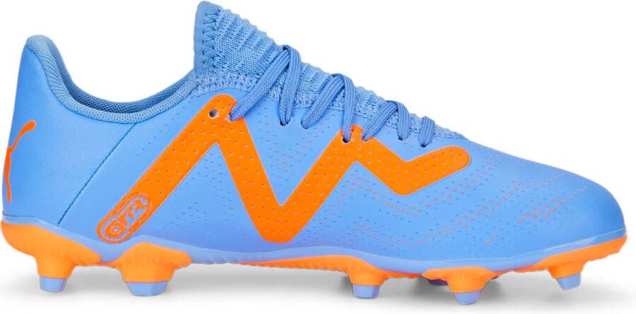 PUMA Future Play Gras Kunstgras Voetbalschoenen (MG) Kids Blauw Oranje Wit - Foto 6