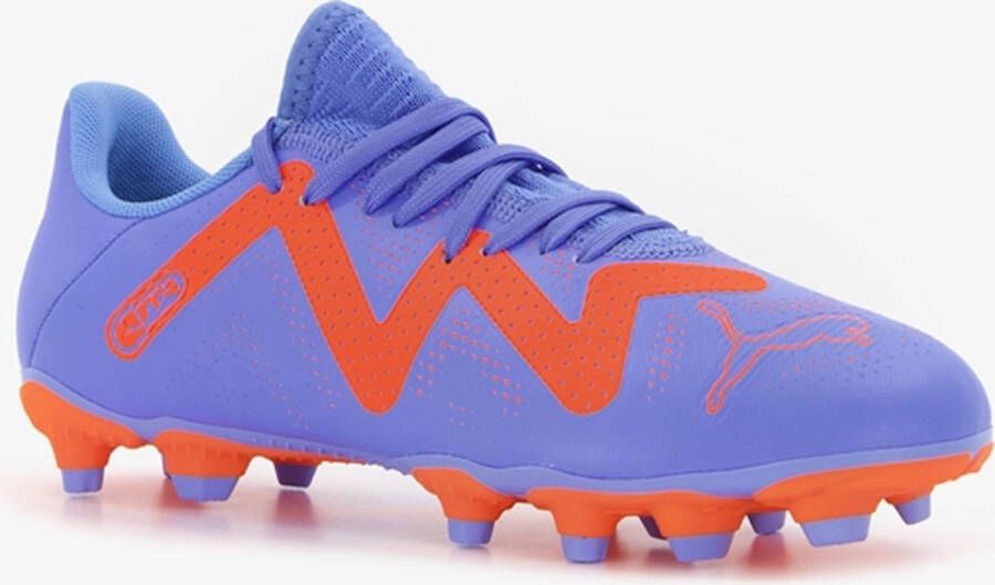 PUMA Future Play Gras Kunstgras Voetbalschoenen (MG) Blauw Oranje Wit - Foto 4