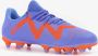 PUMA Future Play Gras Kunstgras Voetbalschoenen (MG) Blauw Oranje Wit - Thumbnail 2