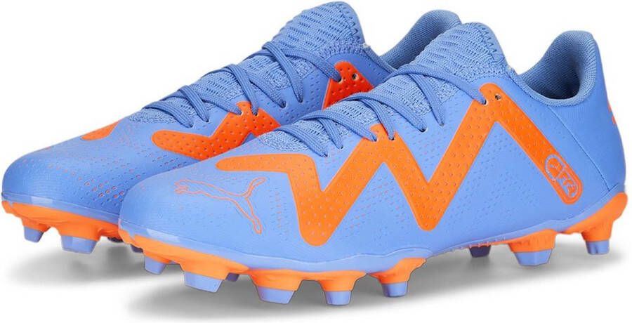 PUMA Future Play Gras Kunstgras Voetbalschoenen (MG) Dames Blauw Oranje Wit - Foto 2