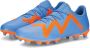 PUMA Future Play Gras Kunstgras Voetbalschoenen (MG) Blauw Oranje Wit - Thumbnail 2