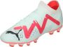 PUMA Future Pro Gras Kunstgras Voetbalschoenen (MG) Wit Rood Zwart - Thumbnail 1