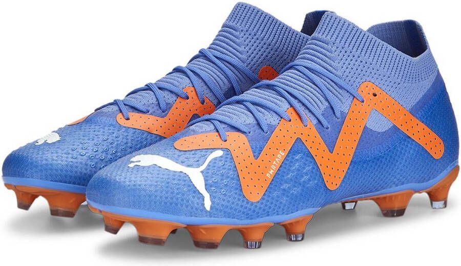 PUMA Future Pro Gras Kunstgras Voetbalschoenen (MG) Blauw Oranje Wit