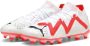 PUMA Future Pro Gras Kunstgras Voetbalschoenen (MG) Wit Rood Zwart - Thumbnail 1