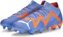 PUMA Future Ultimate Gras Kunstgras Voetbalschoenen (MG) Blauw Oranje Wit - Thumbnail 1