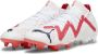 PUMA Future Ultimate Gras Kunstgras Voetbalschoenen (MG) Wit Rood Zwart - Thumbnail 1