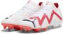 PUMA Future Ultimate Gras Kunstgras Voetbalschoenen (MG) Dames Wit Rood Zwart - Thumbnail 1