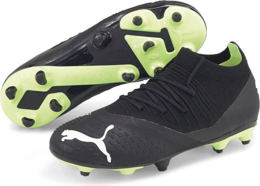 PUMA Future 3.3 Gras Kunstgras Voetbalschoenen (MG) Kids Zwart Wit Geel