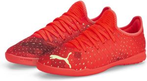 PUMA Future 4.4 Zaalvoetbalschoenen (IN) Kids Oranje Groen