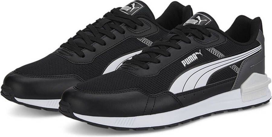 PUMA Graviton Mega Sneakers Heren Black White Castlerock Nimbus Cloud