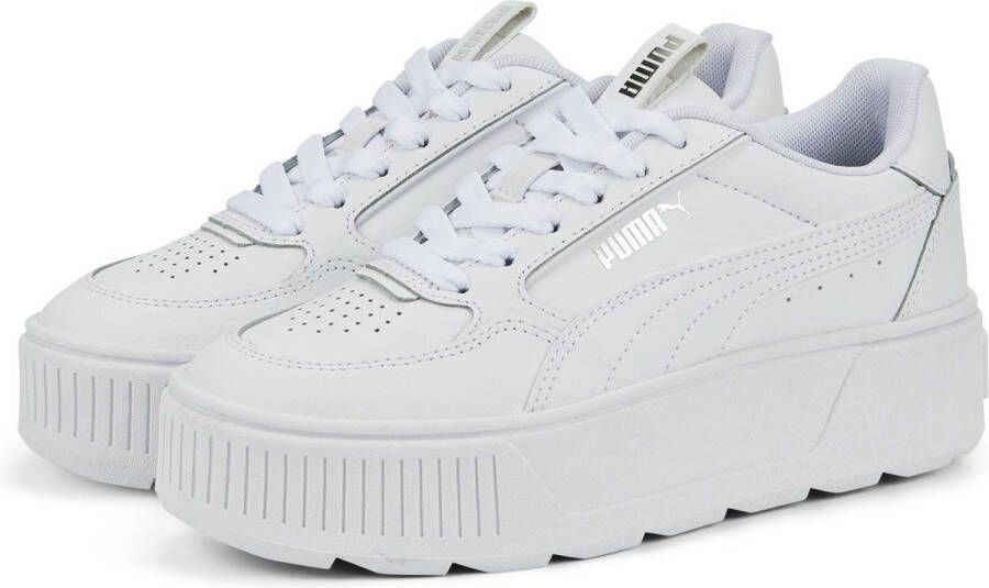 Puma Kar Rebelle Unisex Schoenen Wit Maat: 35.5 Leer Foot Locker - Foto 2