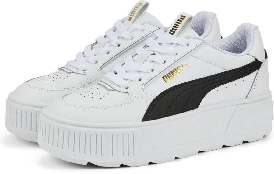Puma Kar Rebelle Unisex Schoenen Wit Maat: 35.5 Leer Foot Locker