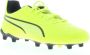 Puma King Match FG AG Junior voetbalschoenen geel zwart Imitatieleer 38 - Thumbnail 2