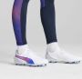 Puma King Match senior voetbalschoenen wit kobaltblauw lichtgrijs - Thumbnail 6