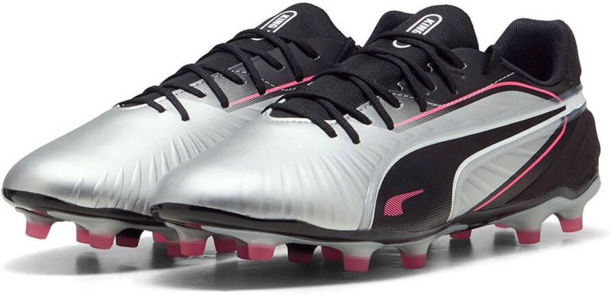 PUMA King Match Fg ag Voetbalschoenen Zilver
