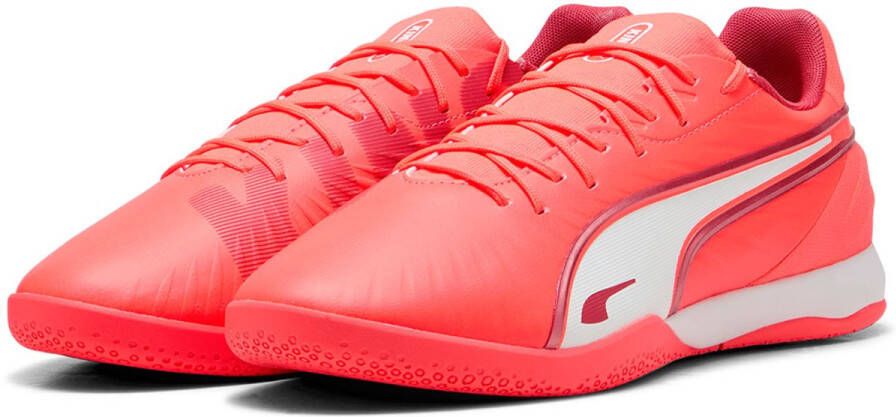PUMA King Match It Low Voetbalschoenen Rood