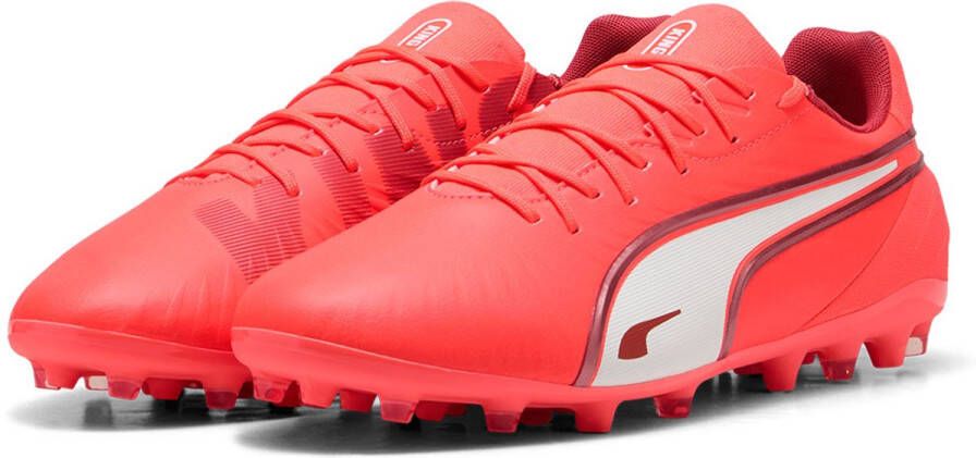 PUMA King Match Mg Voetbalschoenen Rood