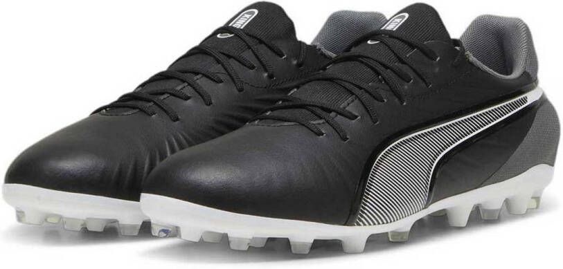 PUMA King Match Mg Voetbalschoenen Zwart