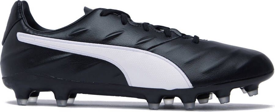 PUMA King Pro 21 Gras Voetbalschoenen (FG) Zwart Wit