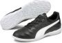 PUMA King Pro 21 Zaalvoetbalschoenen (IT) Zwart Wit - Thumbnail 1