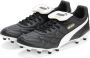 PUMA King Top Gras Kunstgras Voetbalschoenen (MG) Zwart Wit Goud - Thumbnail 4