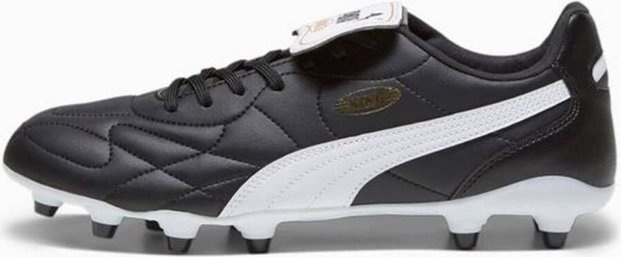 PUMA King Top Gras Kunstgras Voetbalschoenen (MG) Zwart Wit Goud