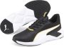 Puma Lex fitness schoenen zwart goud wit - Thumbnail 2