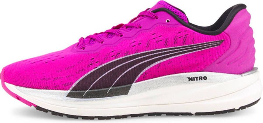 PUMA Magnify Nitro Dames Sportschoenen Hardlopen Weg paars zwart