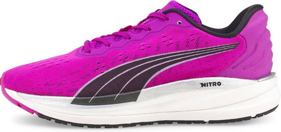 PUMA Magnify Nitro Dames Sportschoenen Hardlopen Weg paars zwart