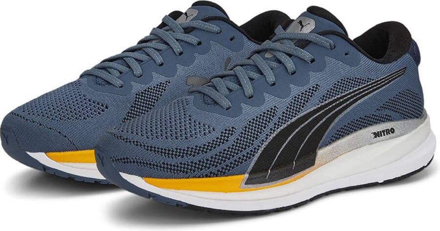 PUMA Magnify Nitro Knit Hardloopschoenen Evening Sky Sun Stream Heren