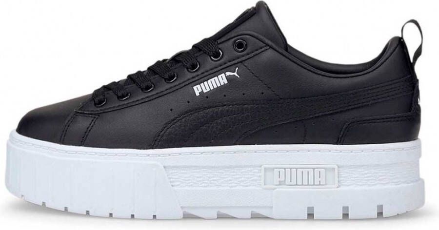 PUMA Mayze Classic Dames Platform schoenen sneakers Leer Zwart