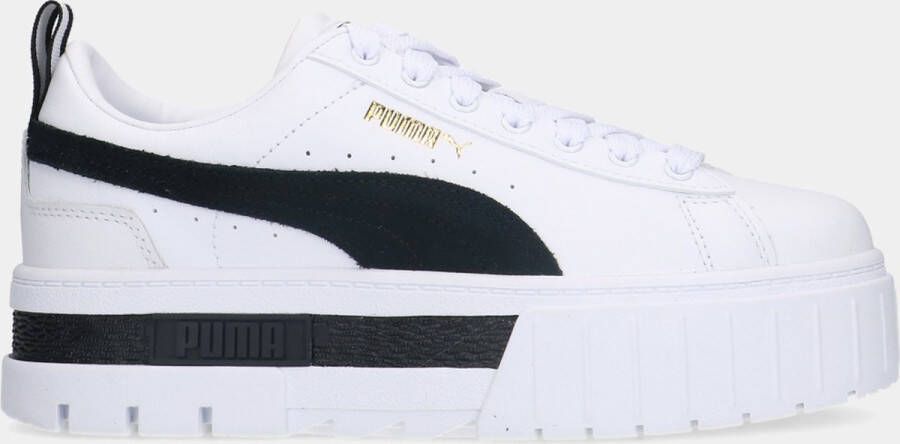 Puma Mayze Lth White Black dames sneakers