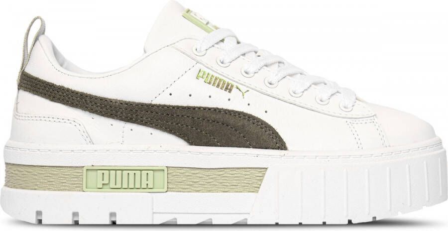 Puma Mayze Lth sneaker met suède details