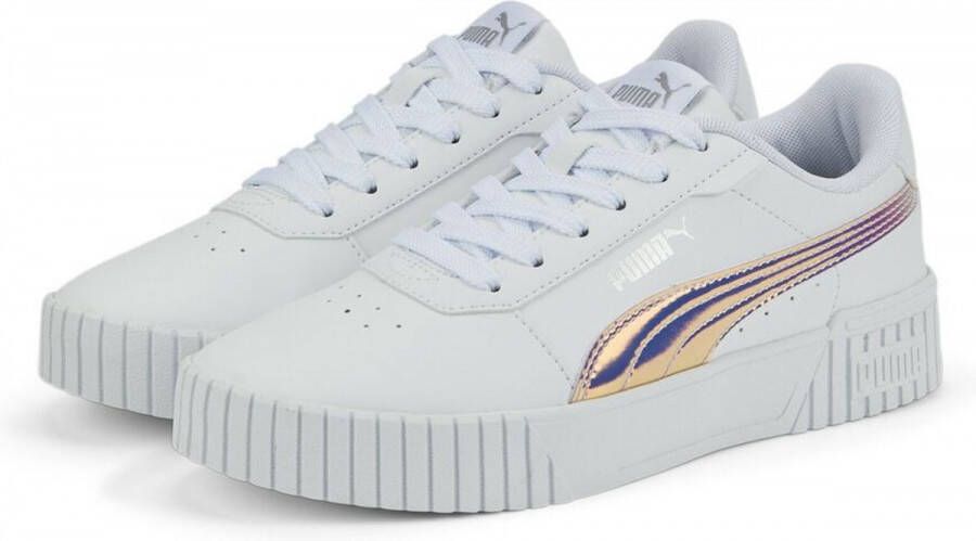 PUMA Meisjes Carina 2.0 Holo Jr White-Silver WIT