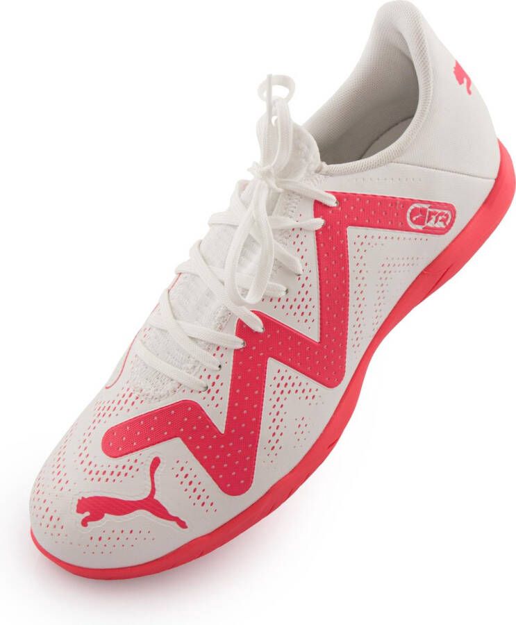 PUMA Men Future Play It White-Fire Orchid 45 indoor shoes