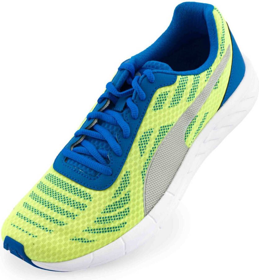 PUMA Meteor Heren Sportschoenen Neon Geel Zilver Running Fitness - Foto 2