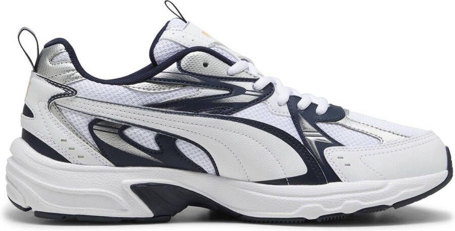 PUMA Milenio Tech Unisex Sneakers Club Navy- White- Silver