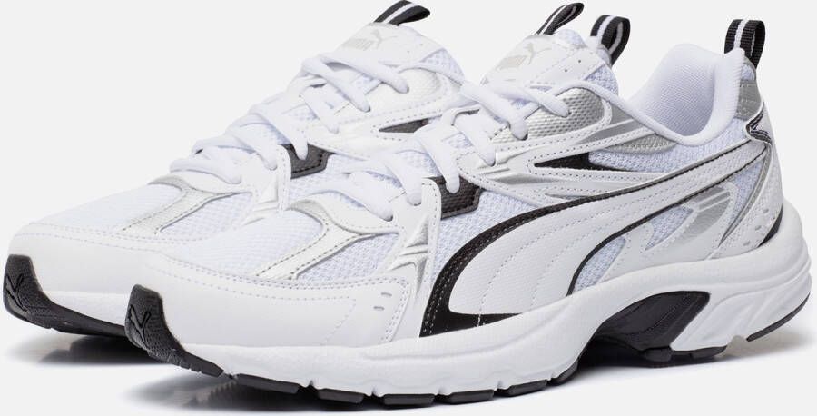 Puma Tech Sneaker met Zwarte en Zilveren Accenten White - Foto 2
