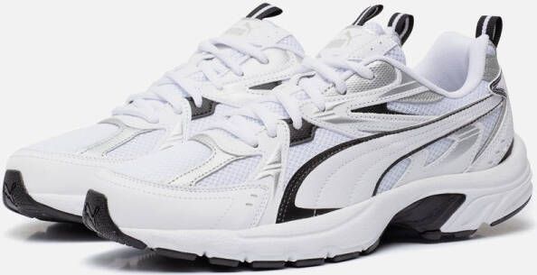 PUMA Milenio Tech Unisex Sneakers White- Black- Silver