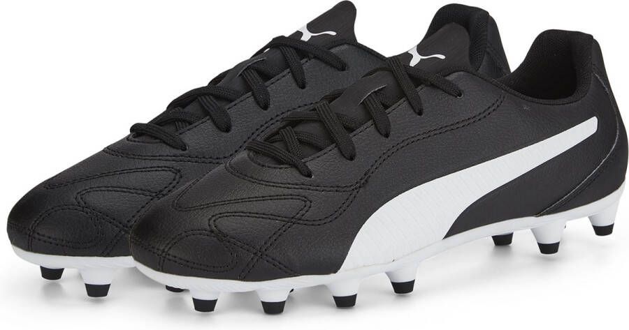 PUMA Monarch II Gras Kunstgras Voetbalschoenen (MG) Kids Zwart Wit - Foto 2