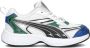 Puma Morphic Techie sneakers wit zwart groen Jongens Meisjes Mesh Meerkleurig 28 - Thumbnail 2