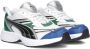 Puma Morphic Techie sneakers wit zwart groen Mesh Meerkleurig 28 - Thumbnail 2