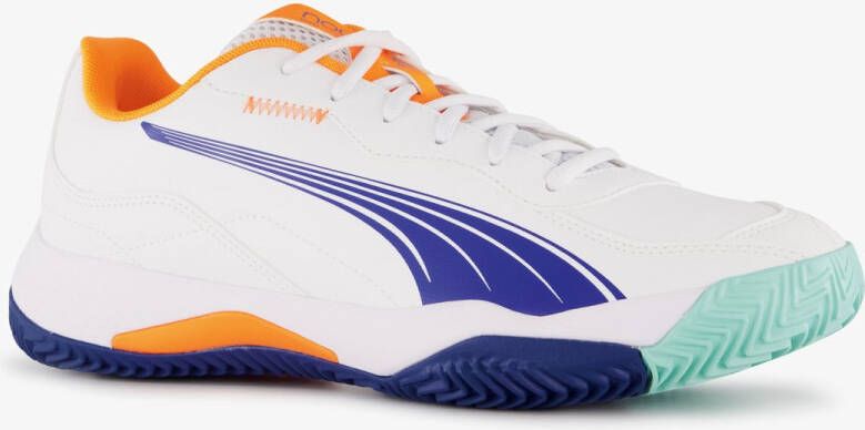 PUMA NOVA Smash Unisex Sportschoenen White-Vivid Blue-Heat Fire- Black - Foto 2